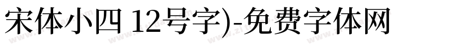 宋体小四 12号字)字体转换